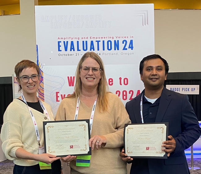 Jen Sedell, Katherine Webb-Martinez and Roshan Nayak.