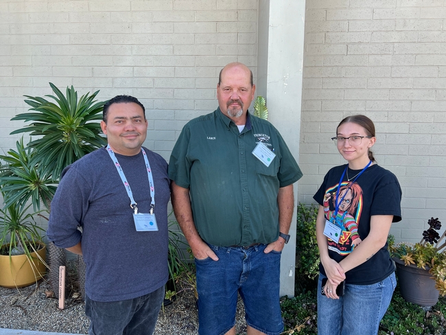 WCRA scholarship recipients: Josue Campos (left), Lance Swift (center) and Paige Reyes (right)