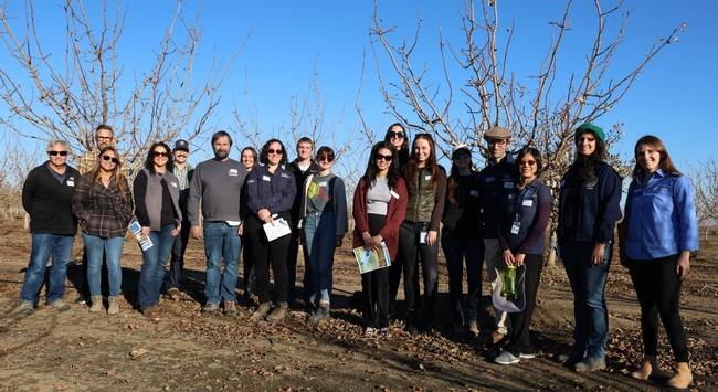 Participants in the Yolo County healthy soil farm tour.