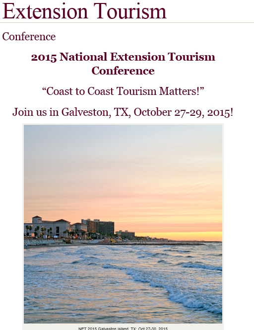 National Extension Tourism Conference