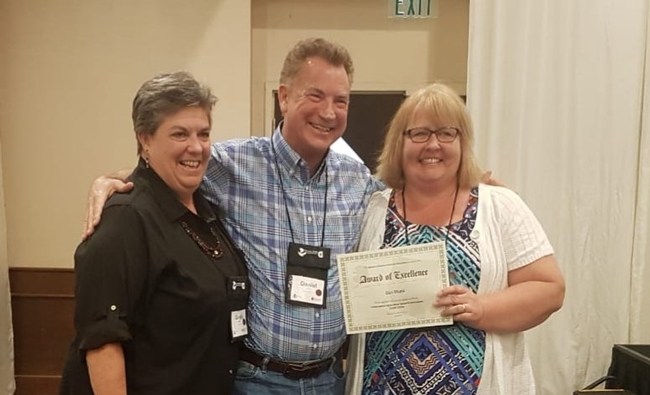 From left, VP Glenda Humiston, Dan Munk and AVP Wendy Powers attended the Western Extension Directors Association meeting in Guam.