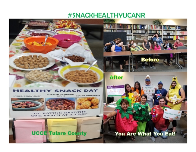 The winner of the 2018 Healthy Snack Day photo contest was submitted by UCCE Tulare County.