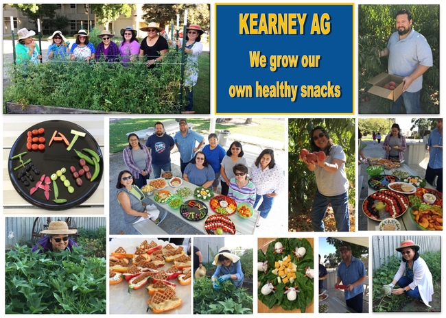 UC ANR staff at Kearney Agricultural Research and Extension Center took first place for Healthy Snack Day 2019.