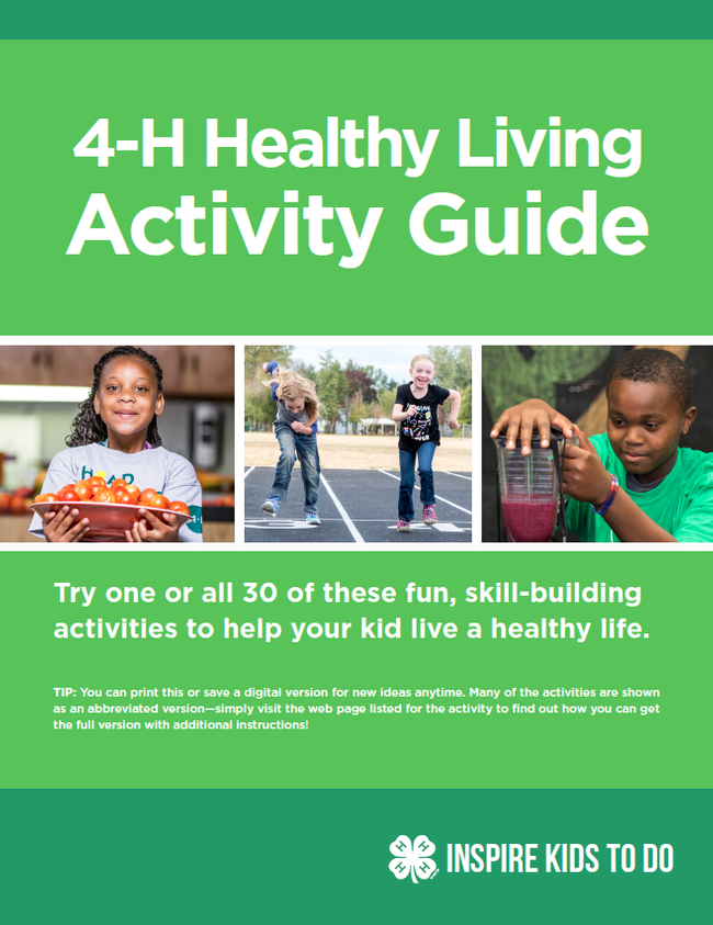 4H healthy living activity guide