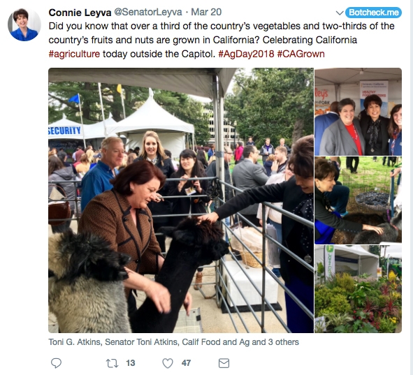 Most legislators, like state Senator Connie Leyva, use Twitter.