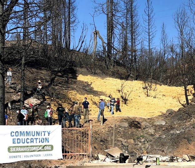 After the Creek Fire, the 4-H Ambassadors partnered with Intermountain Nursery and Sierra Resiliency Fund to prevent soil erosion.