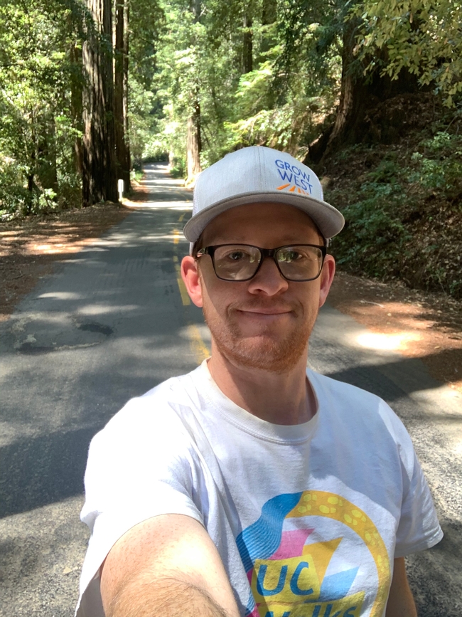 Ryan Keiffer won a nature photo award for this selfie taken at Mailliard Redwoods State Natural Reserve.
