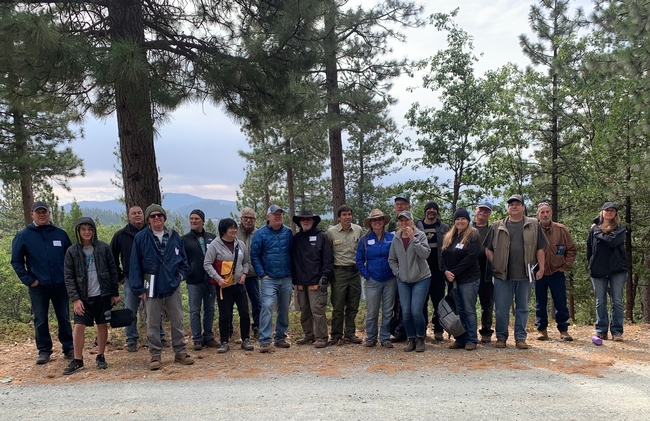 Forest workshop participants. Evaluators praised the forestry team for following up with participants to determine impacts.