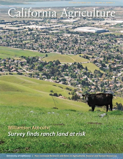 <em>California Agriculture</em> journal, October-December 2012 issue