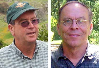 Craig Kallsen, left, and Bruce Lampinen are recipients of the first two endowed chairs in UC Cooperative Extension.