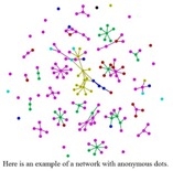 Identifying information will be stripped from survey answers to create a network of anonymous dots.