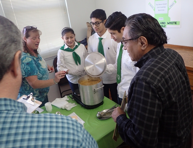 4-H members compete in a chili cookoff. (Photo: Kathy Keatley Garvey)