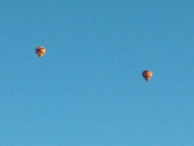 Hot air balloons over Albuquerque