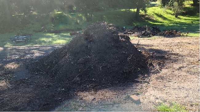 Figure 2: Compost heap purchased from San Pasqual Valley Soils.