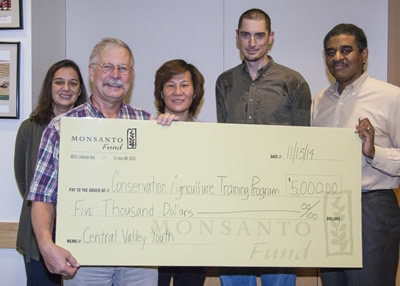 Jeff Mitchell receives $5,000 grant from Monsanto.