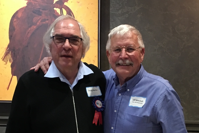 USDA ARS Distinguished Senior Research Scientist, Doug Karlen, with CASI’s Jeff Mitchell, Kansas City, MO, March 2, 2019