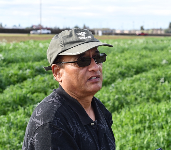 CIG Project’s Anil Shrestha of Fresno State contemplating and planning the public open house he’s holding this spring to showcase diverse, multi-species cover crop mixes