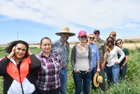 UC ANR and USDA NRCS soil health experts visiting CASI’s NRI Project field in Five Points, CA June 7, 2019