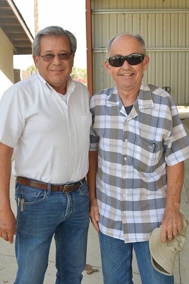 Jesse Sanchez (left) of Sano Farms in Firebaugh, CA hosting Rick Reed