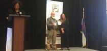 Tom Willey receiving SWCS recognition in Denver CO 2022 for Conservation Agriculture Blog