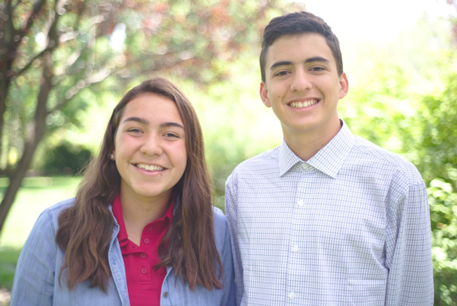 4-H Teen Leaders Fiona Reyes and Santiago Piva