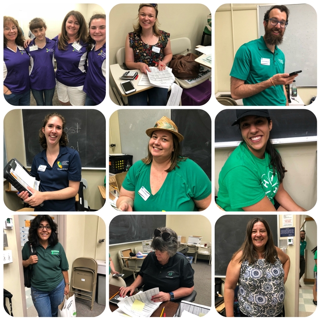collage of State Field Day volunteers