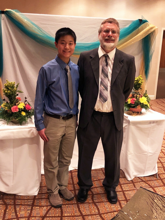Nathan with Coach Dr. Terry Berke
