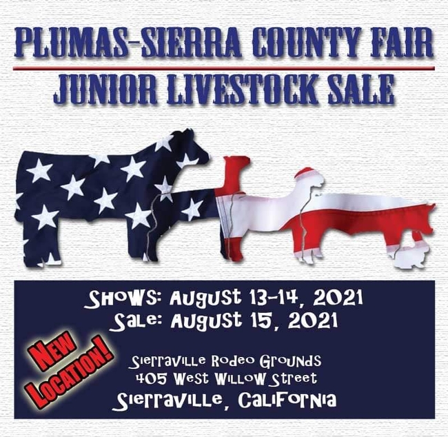 flyer for Plumas-Sierra junior livestock auction