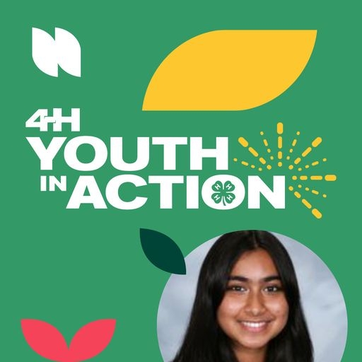 4-H Youth in Action Civic Engagement Pillar Winner, Sruthi Sudarsan.