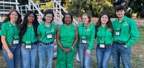 Seen here sharing a moment with the 2023-24 4-H State Ambassador team at the State Leadership Conference, Holmes aims to ensure every young person across California has access to 4-H programs. Photo courtesy of California 4-H for Healthy Communities Blog Blog