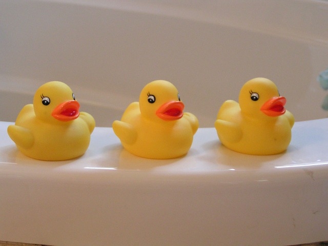 Rubber ducks may not be good gifts for kids.