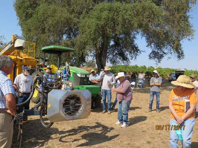 Group with farm machinery