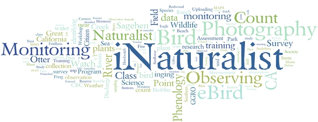 California Naturalists contribute to a variety of citizen science projects.