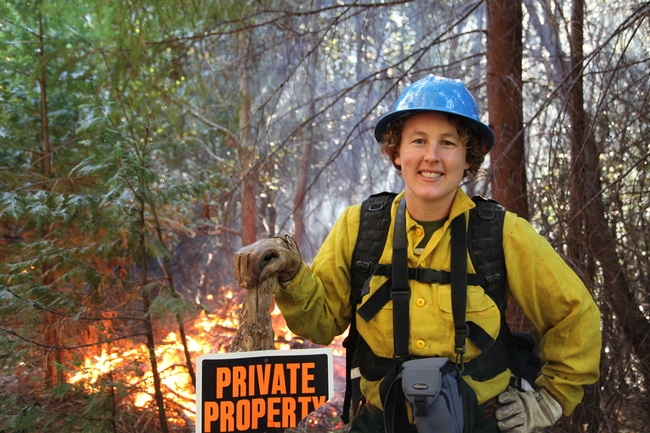 Lenya Quinn-Davidson, UC Cooperative Extension advisor and director of the Northern California Prescribed Fire Council, is organizing  first-ever Women-in-Fire Prescribed Fire Training Exchange. Photo by Larry Luckham