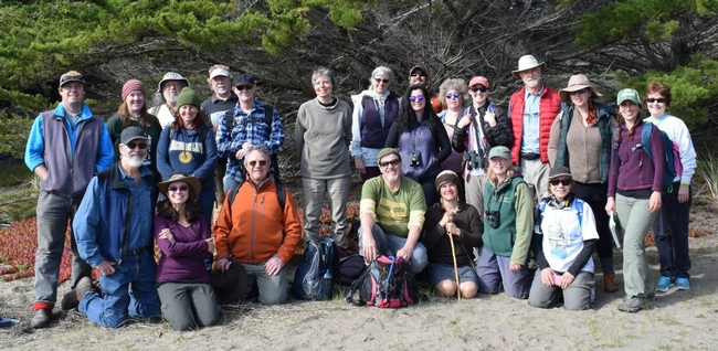 2017 Stewards of the Coast & Redwoods class at their Bodega Dunes campout.