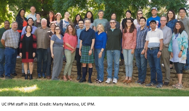 UC IPM staff members in 2018.