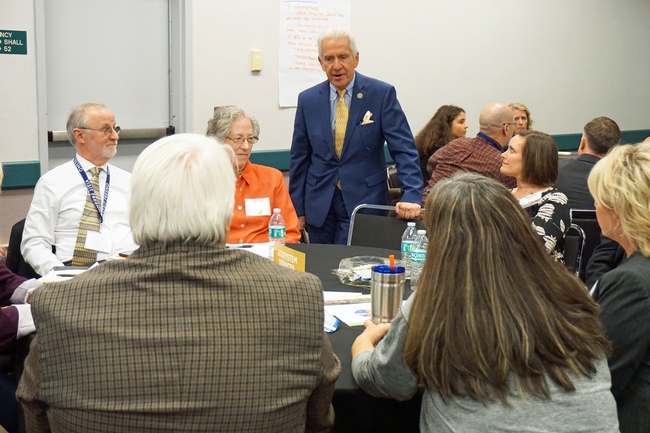 U.S. Congressman Jim Costa contributes to the discussion about California ecosystem services.