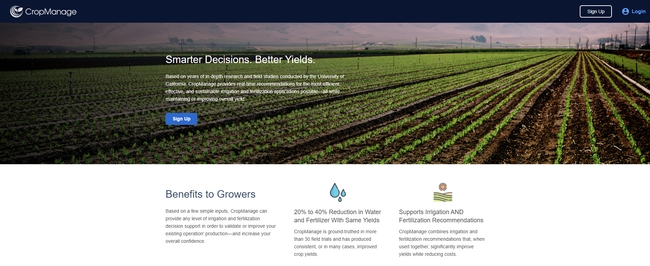More than 2,000 Salinas Valley users have signed up to use CropManage.