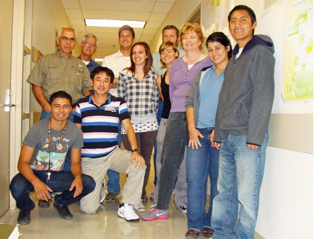 Michilaides lab team members, June 2012.