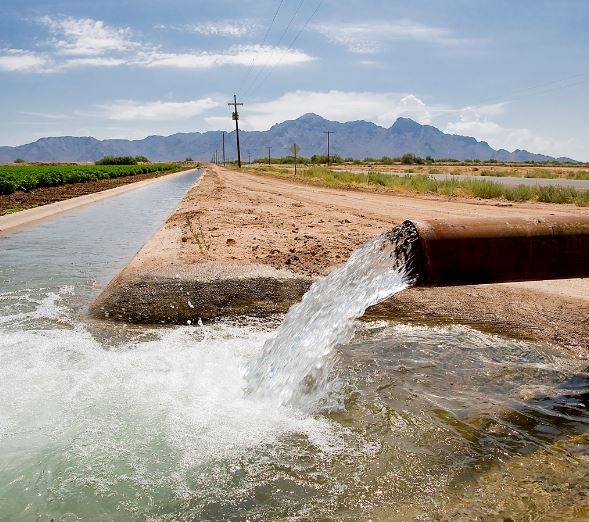 File photograph of an irrigation canal.