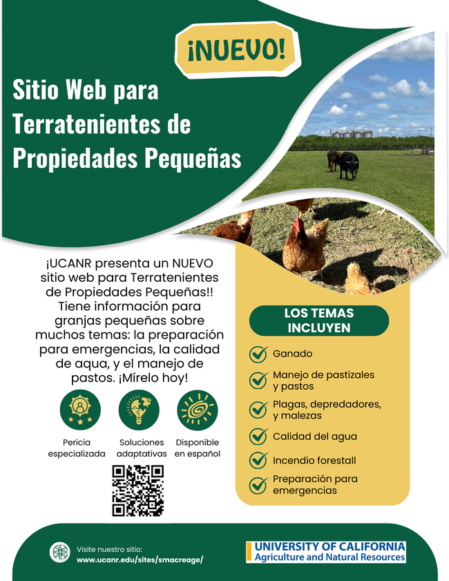 Spanish version Small Acreage Website