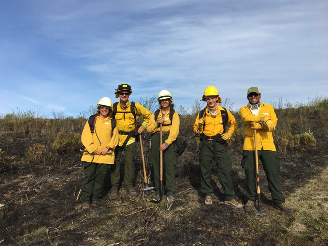 CCPBA members after a prescribed burn at Santa Lucia Preserve in Monterey County