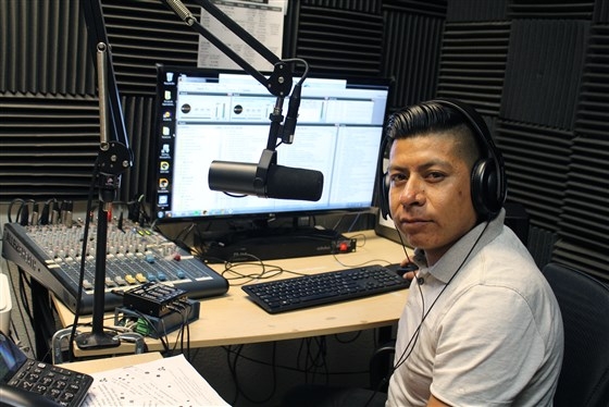 Bernardino Almazan, Radio Indigena programmer -- Courtesy Arcenio Lopez