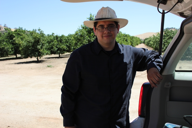 College of the Sequoias SURGE intern Hector Facundo begins project at LREC.