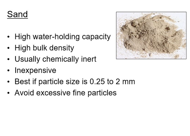 Fig 7. Sand properties