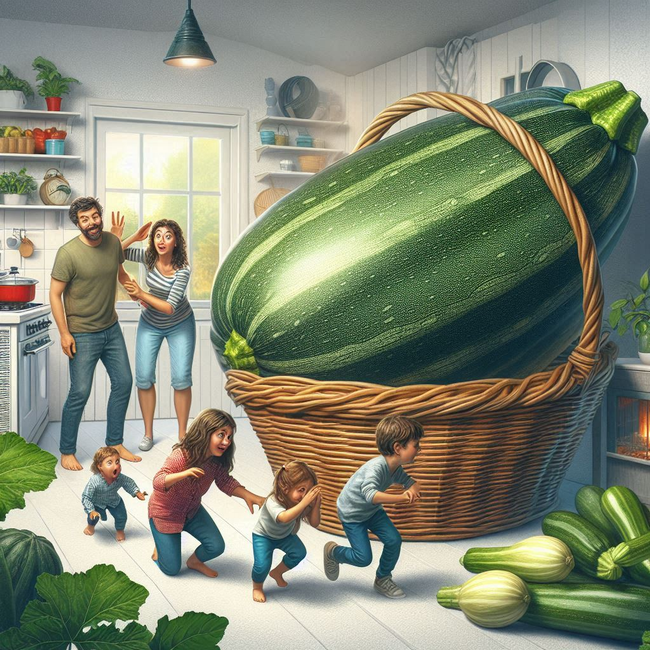 Zucchini cartoon
