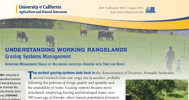 Example of Understanding Working Rangelands curriculum: Grazing Management