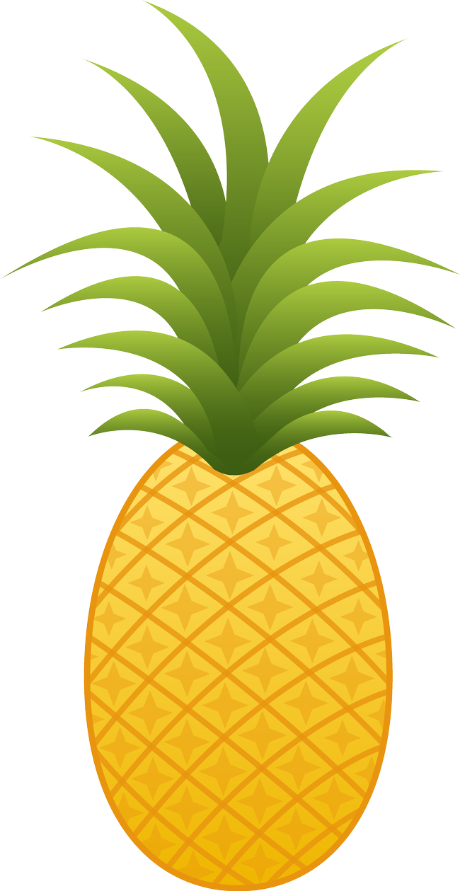 color illustration of a pineapple