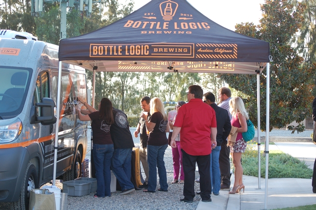 Attendees enjoy the 'Centennial' IPA brewed locally with Centennnial Hops and enhanced by Centennial Kumquats grown at UC ANR South Coast REC
