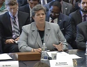 UC ANR Vice President Glenda Humiston addresses US House of Representatives.
